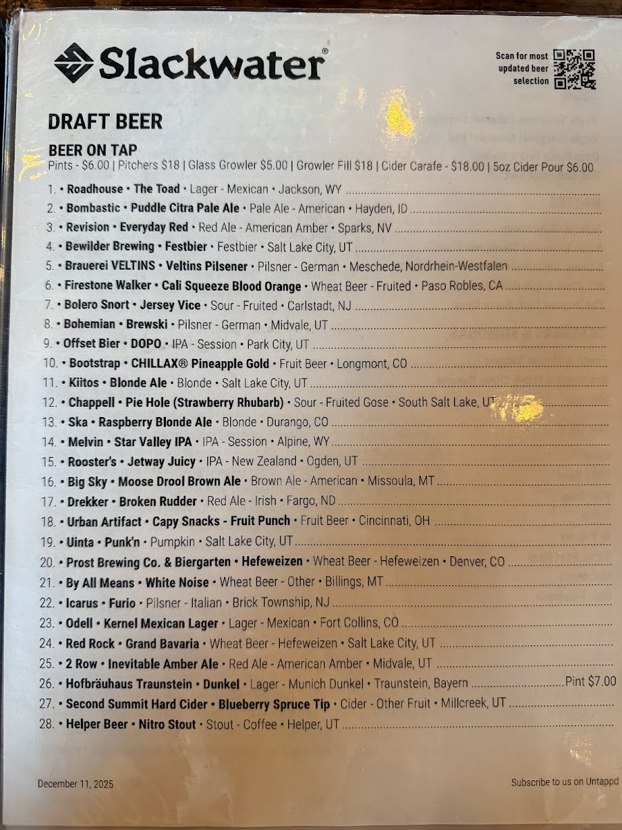 Menu Slackwater Pizza Herriman-2